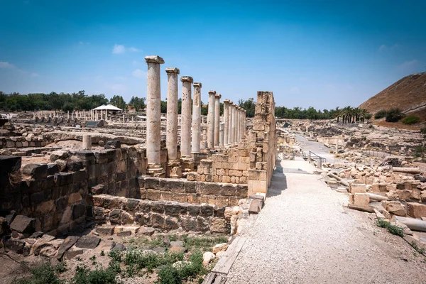 Bet Shean ruiny v Izraeli — Stock fotografie