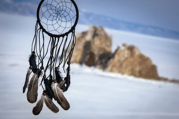 Shamanic Ritueel Het Olkhon Eiland Het Baikal Meer Rusland Zicht — Stockfoto