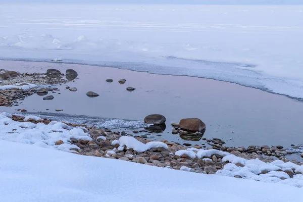 Environnement Lac Baikal Zimě Siberie Russie — Stock fotografie