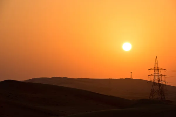 Dunas do deserto em Liwa — Fotografia de Stock