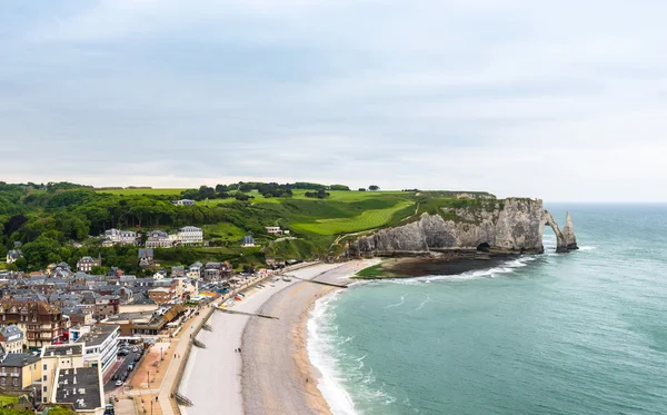 Etretat view, Normandia, França — Fotografia de Stock