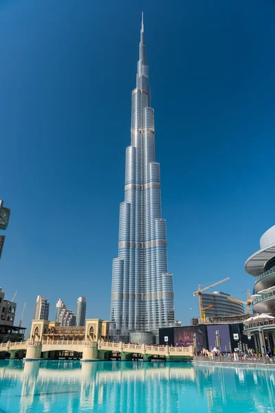 Burj al Khalifa bouwen — Stockfoto