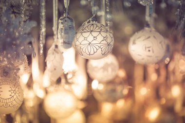 Avrupa piyasasında bir Noel dekorasyonu