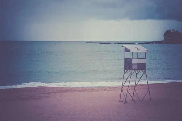 Praia de areia Saint-Jean-de-Luz — Fotografia de Stock