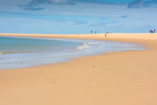 Písek Atlantic beach, Francie — Stock fotografie