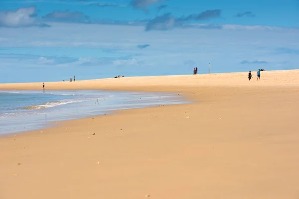 Sand Atlantic beach, Frankrike — Stockfoto