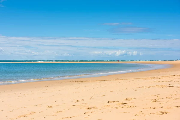 Zand Atlantic beach, Frankrijk — Stockfoto