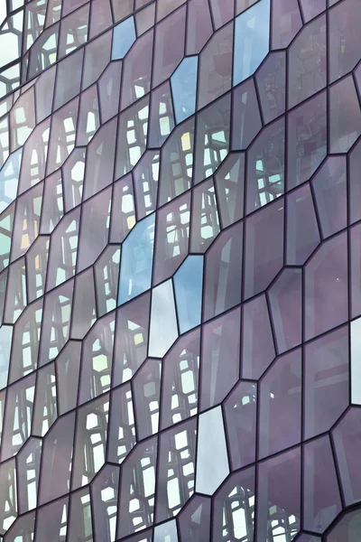 Fassadendetail der Harpa-Konzerthalle — Stockfoto