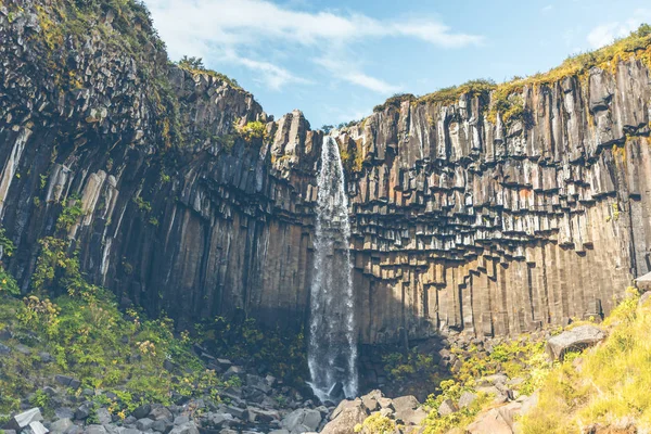 Svartifoss şelale dağlarda