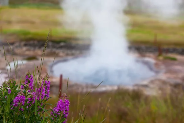 Geothermische Quelle in Island — Stockfoto