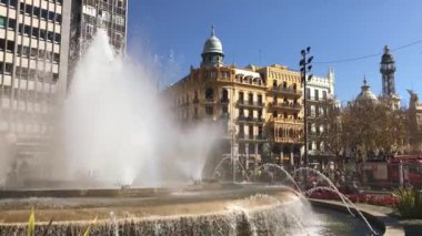 Çalışma çeşme Valencia İspanya Ajuntament meydanında