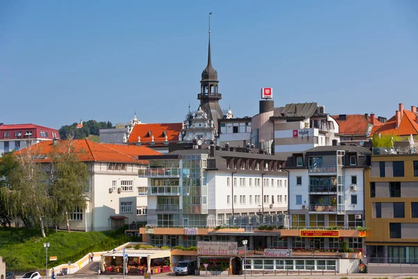 Silhuett av Maribor stad — Stockfoto