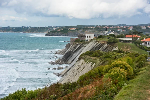 Wybrzeża w pobliżu Saint-Jean-de-Luz — Zdjęcie stockowe