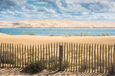 Fransa Atlantik sahilinde ahşap çit