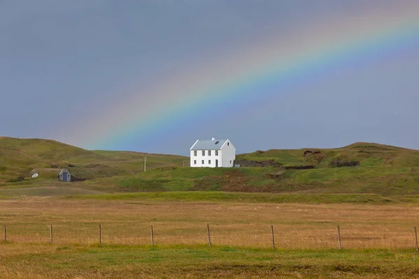 Dél-Izlandi táj-szivárvány — Stock Fotó