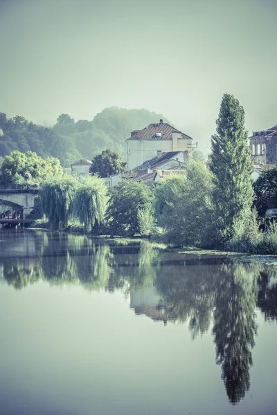 Paisagem com o rio Vezere na França — Fotografia de Stock