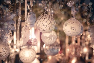 Noel dekorasyon kartpostal