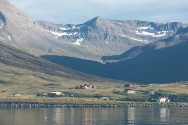 North Iceland'deki / sahil peyzaj