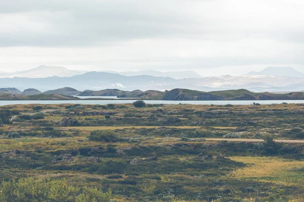 Skutustadagigar pseudocraters, İzlanda — Stok fotoğraf