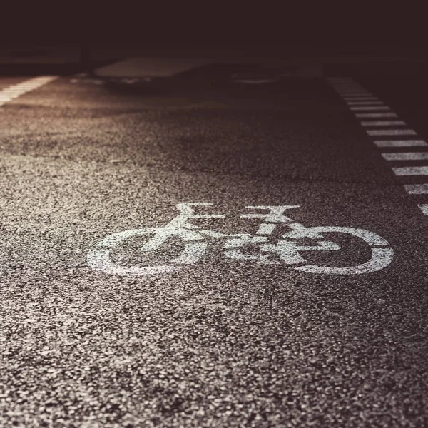 Bisiklet yol işaret sokak