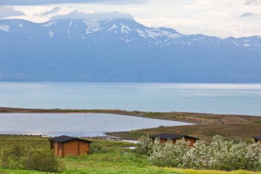 North Iceland'deki / sahil peyzaj