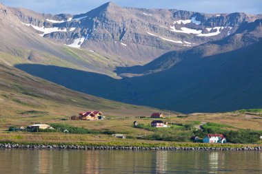 North Iceland'deki / sahil peyzaj