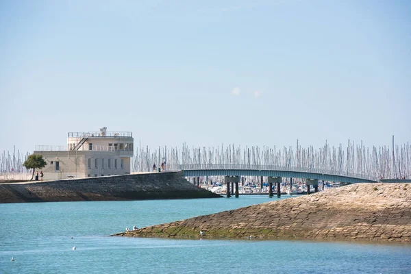 Widok na przystani w La Rochelle, Francja — Zdjęcie stockowe