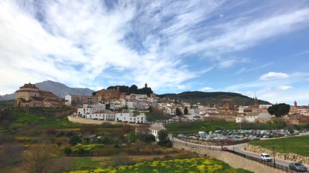 Übersicht über antequera, eines der weißen Dörfer in Andalusien, Spanien — Stockvideo