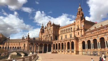 Görünümü güzel Plaza de Espana, Sevilla, İspanya