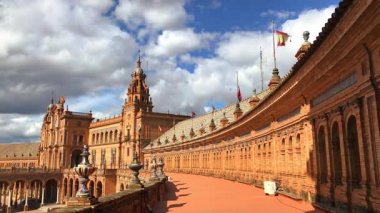 Görünümü güzel Plaza de Espana, Sevilla, İspanya