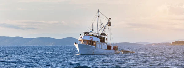 アドリア海の古い漁船 — ストック写真