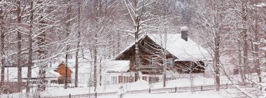 dağ köyünde kar kış