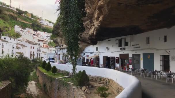 스페인 Setenil 거리의 Setenil 안달루시아 스페인에 2017 — 비디오