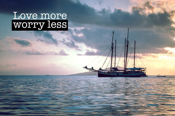 Love more worry less — Stock Photo, Image