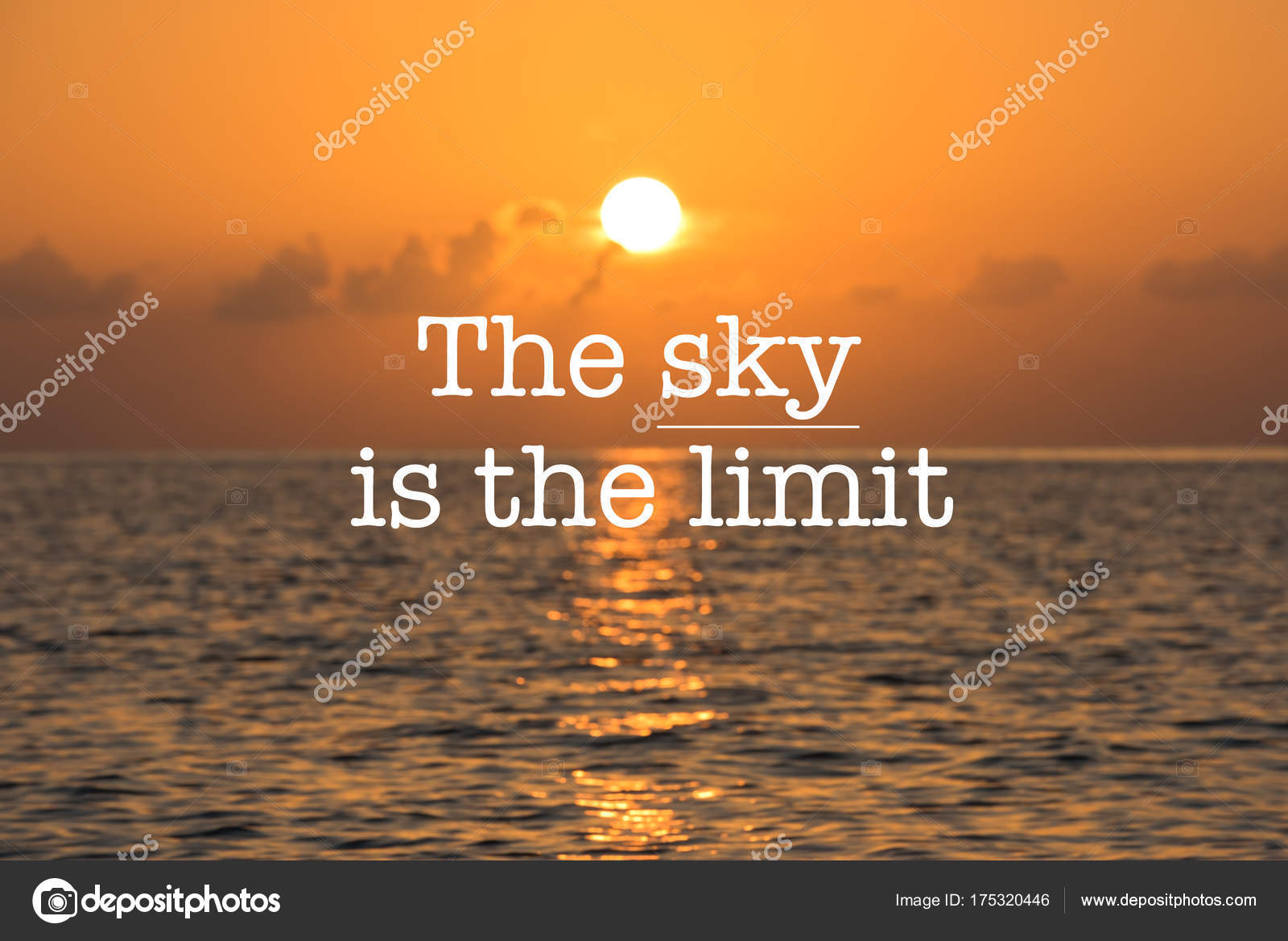 Citation de motivation inspirante, coucher de soleil