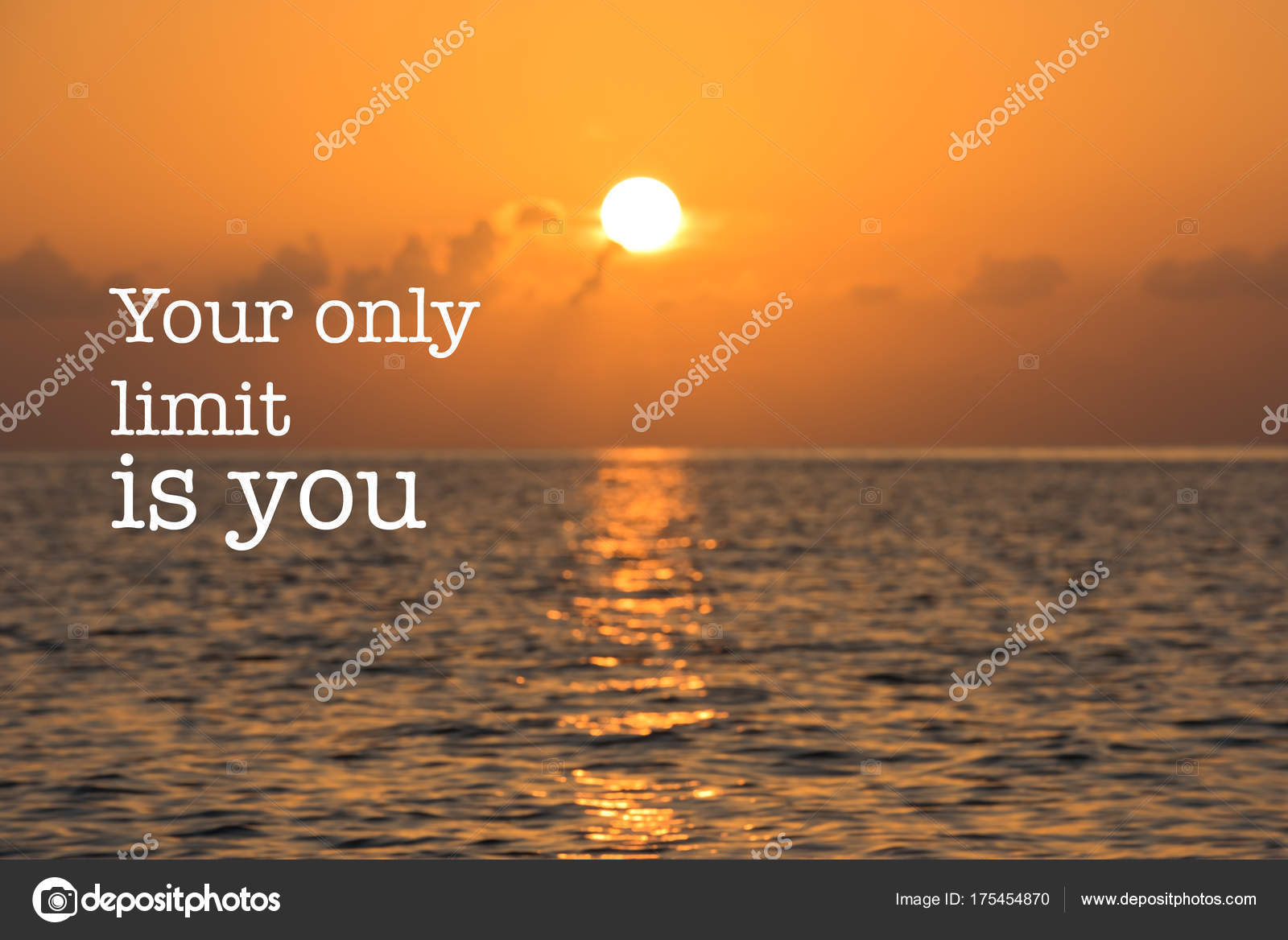 Coucher De Soleil Citation Orange Motivation Inspirante