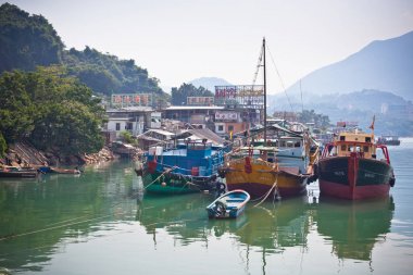 hong Kong balıkçı köyü