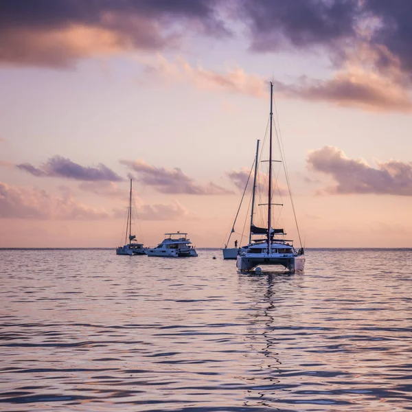 Recreational Yachts at the Indian Ocean — Stock Photo, Image