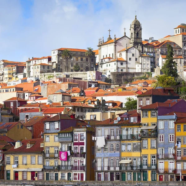 Översikt över gamla stan i porto, portugal — Stockfoto
