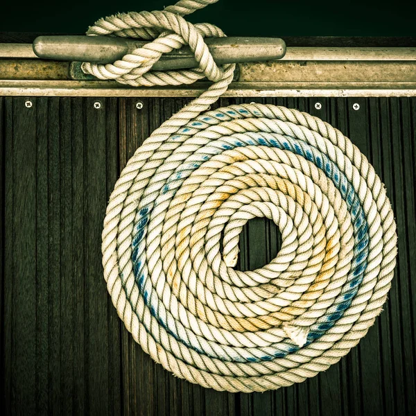Nautische ligplaats touw — Stockfoto