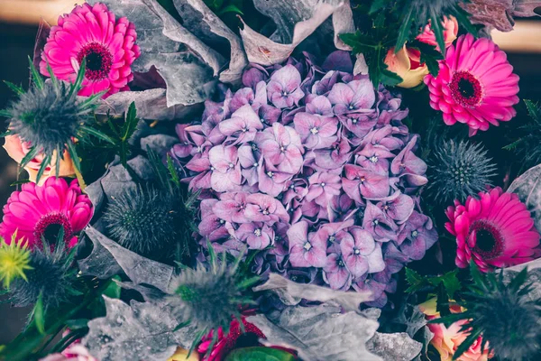Beau bouquet unique avec hortensia — Photo