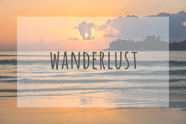 Cita tipográfica inspiradora wanderlust —  Fotos de Stock