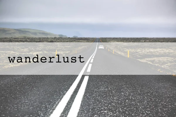 Cita tipográfica inspiradora wanderlust —  Fotos de Stock
