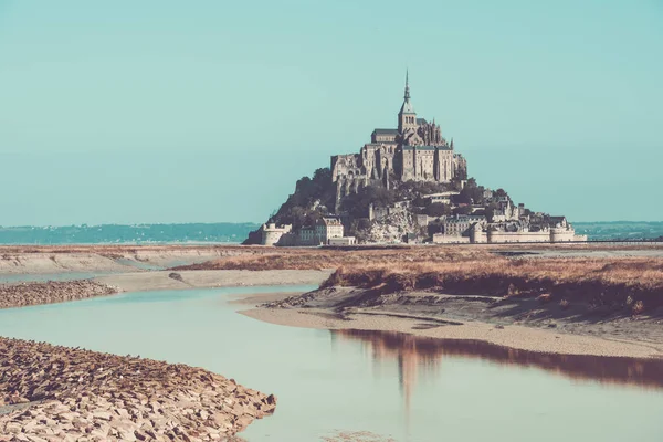 Mont Saint Michel kloster - Stock-foto