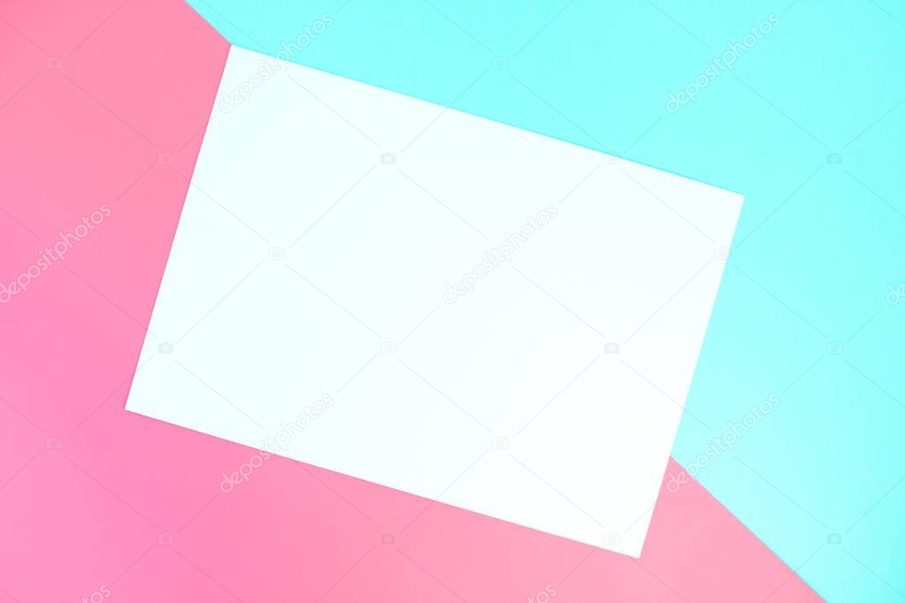 Pastel color paper geometric background