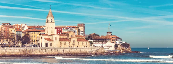 Visa Gijón Asturien i norra Spanien — Stockfoto