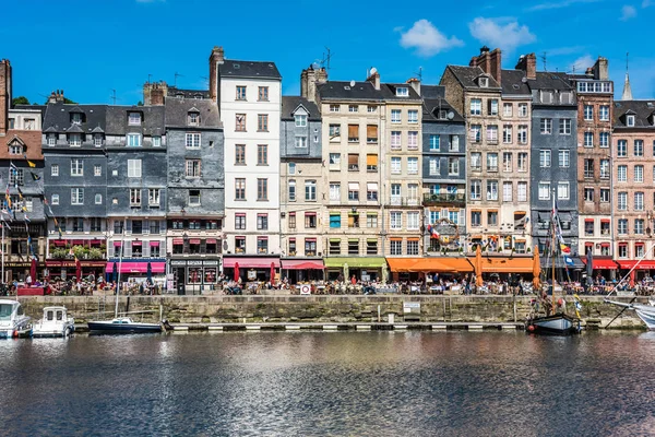 Přístavu Honfleur v Normandii, Francie — Stock fotografie