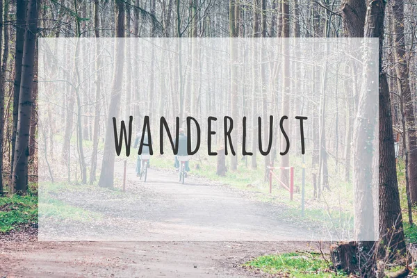 Cita tipográfica inspiradora wanderlust — Foto de Stock