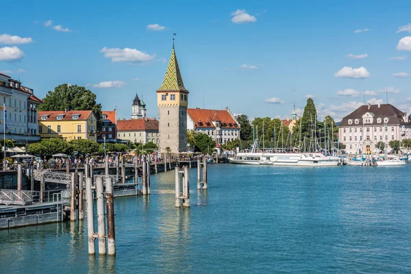 Visa staden Lindau, Bodensee, Tyskland — Stockfoto