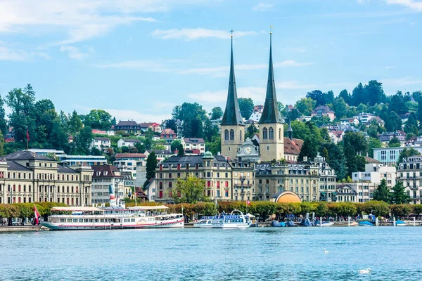 Visa på historiska Luzern city center — Stockfoto